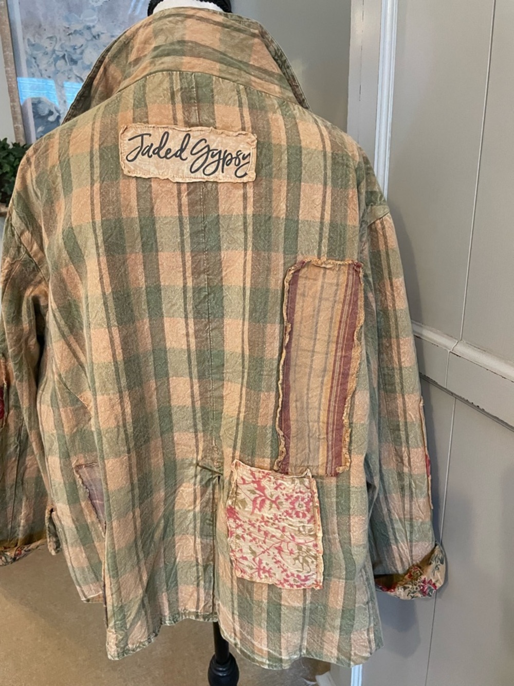 NWT Jaded Gypsy Rose Garden Views Reversible Boho Jacket OSFM - Picture 4 of 12